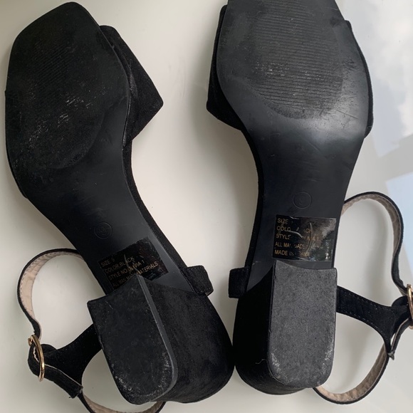 Shu Shop Black Strappy Heels - Picture 3 of 3